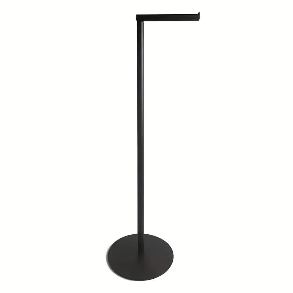 Rust-Proof Freestanding Toilet Paper Holder Non-slip Foldable Bathroom Tissue Rack Stable Base Easy Installation