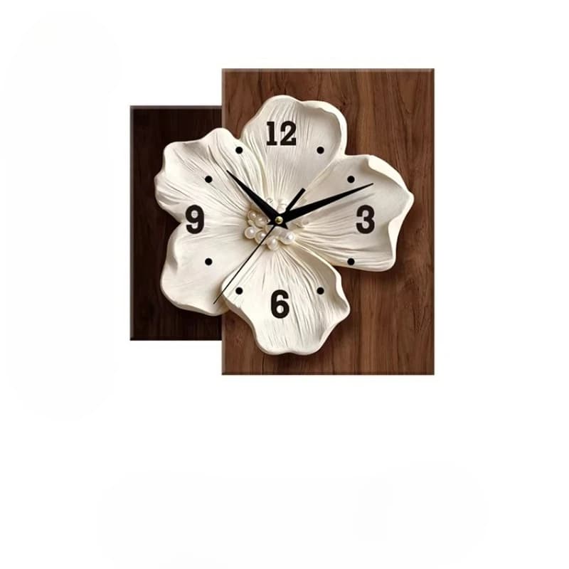 Retro living room clock hanging wall antique silent clock creative high-end clock