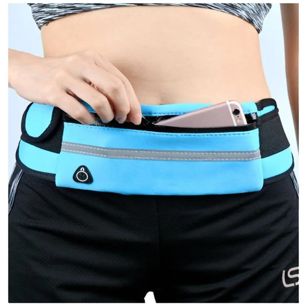 Waterproof Sports Waist Bag for Fitness and Running, Cellular Door