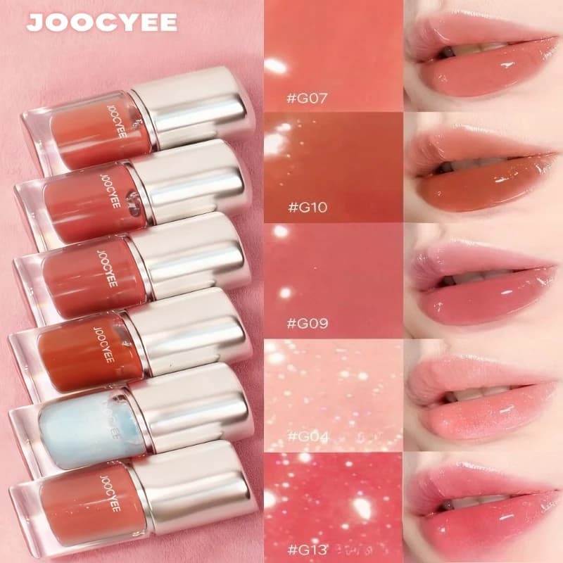 Joocyee Eurow Series Crystalline Lip Gloss Mirror Tint Satin Hydrating Highlighter Blush Powder Long-lasting Beauty Cosmetics