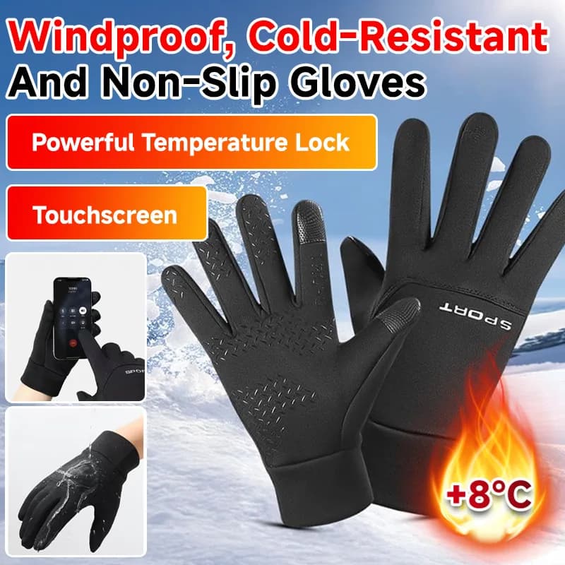 Adults sports gloves Outdoor Gloves touch screen Nonslip design windproof outer layer Mountaineering Warm Gloves