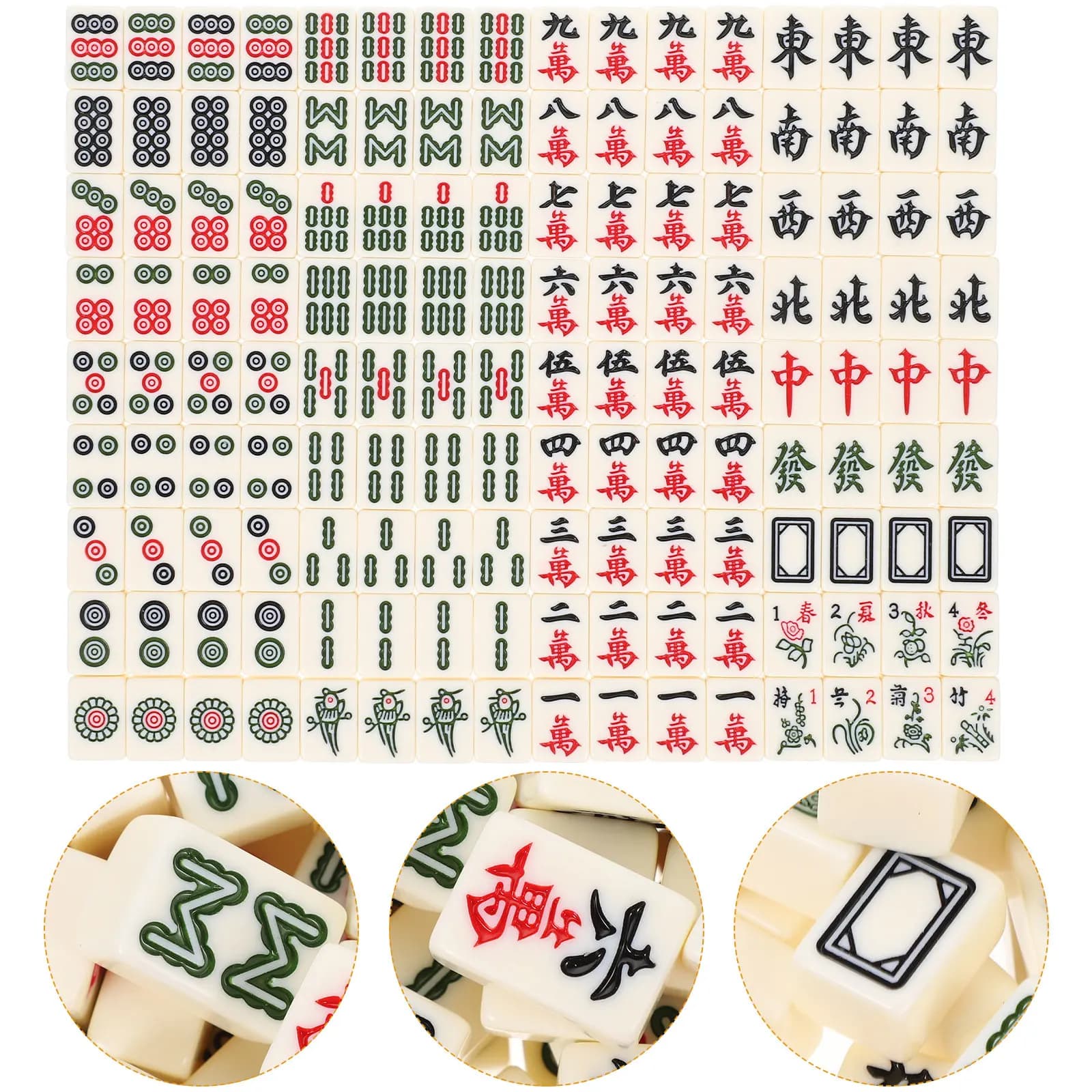 1 set 1 Portable Chinese Numbered Tiles Travel Board Mini Kit Outdoor Camping Set Family Table Tool Chinese Mahjong Game