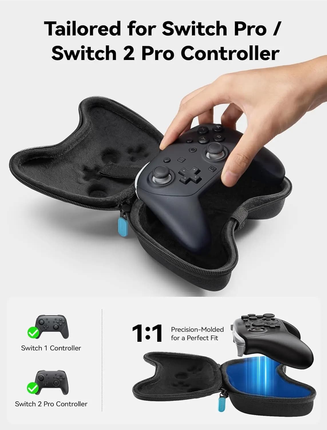 Custodia protettiva per controller Nintendo Switch 2 Pro, custodia da viaggio per controller Switch con guscio rigido per Nintendo Switch Pro
