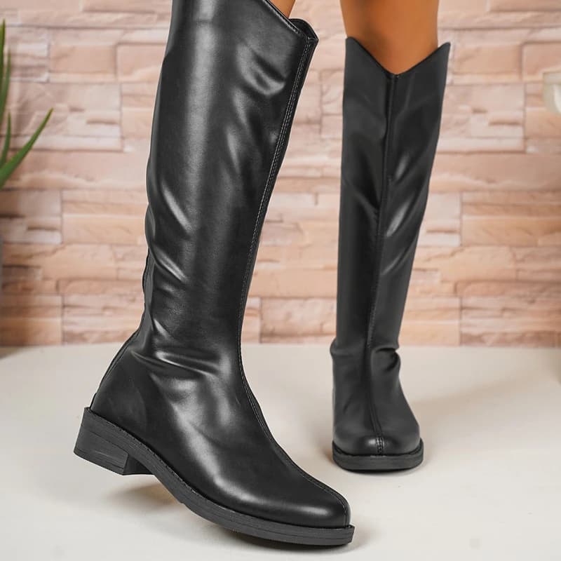 2025 new style boots with simple and fashionable back zipper soft sole comfortable midsole women's fashion boots