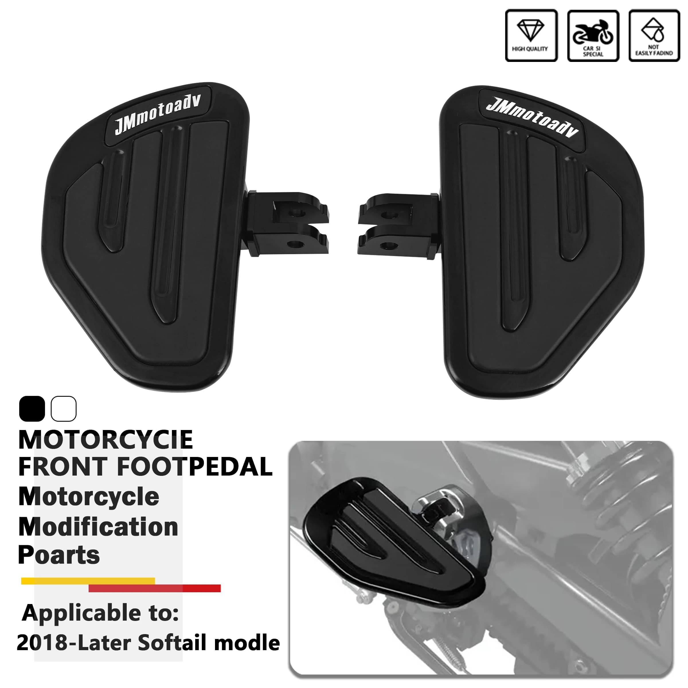 Conducente del motociclo Pedana Pedane Per Harley Softail Slim Low Bob Fat Boy Breakout Deluxe FLDE FXLR FLFB FXFBS 2018-2022