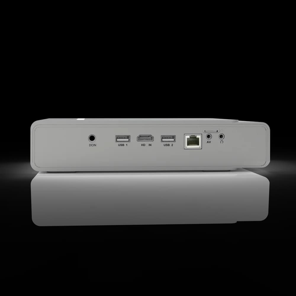 Proiettore Laser 3D LED 4K HD DLP Android 9.0 Interattivo Mini Smart 4-Core 600 Ansi Lumen 2/32G per Video e Film