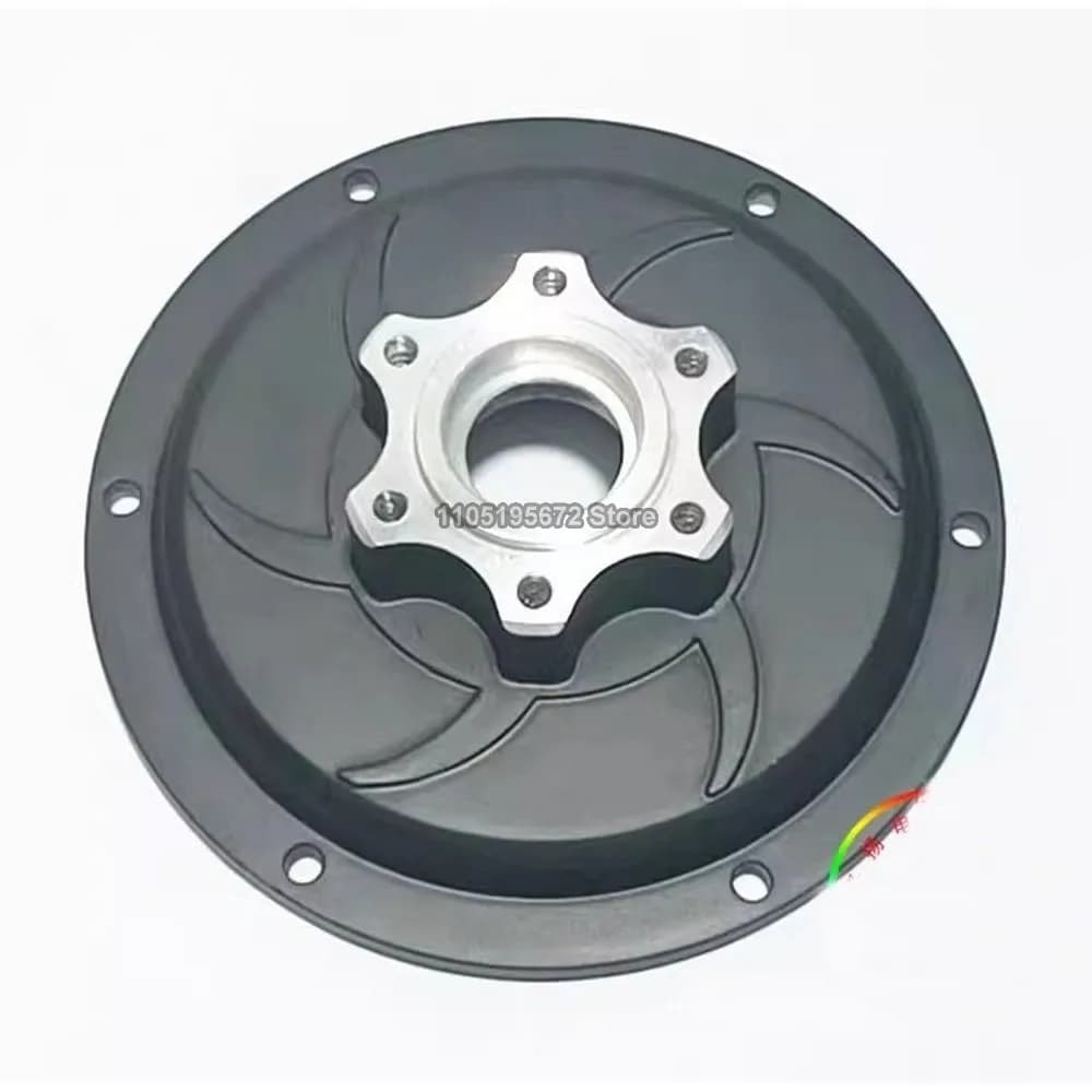 Electric Scooter Motor Hub Cover 6 Holes Disc Brake Cover For Electric Scootert Bike Motor Wheel Side Cover 112mm Inner Diameter