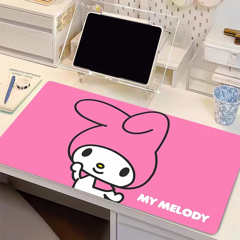 Big Mouse Pad Gamer HD Print Extended Desk mat PC Computer Anime Gaming Accessories My Melody Minimalist Cute Design Mousepad