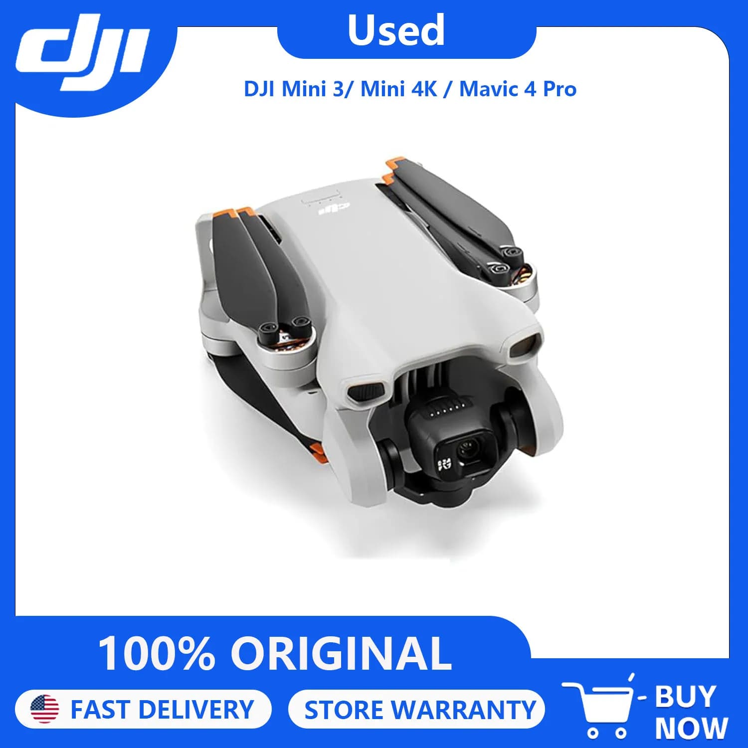 80% New DJI Mini 3 Drones with Camera for Adults 4K