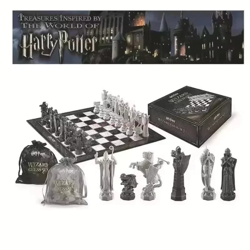 Scacchi dei Maghi di Harry Potter, Gioco da Tavolo con Personaggi Anime, Ornamento da Scrivania, Regalo Personalizzato per Bambini