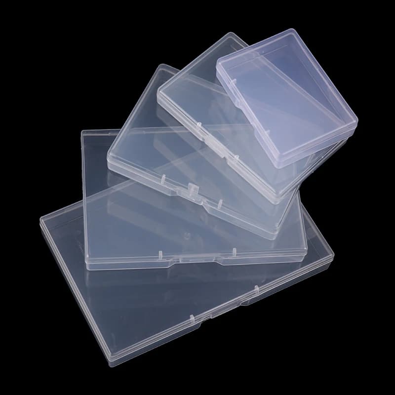 1PC Rectangular Packing Box Transparent Plastic Box Storage Organizer Case Durable Dustproof Strong Jewelry Container