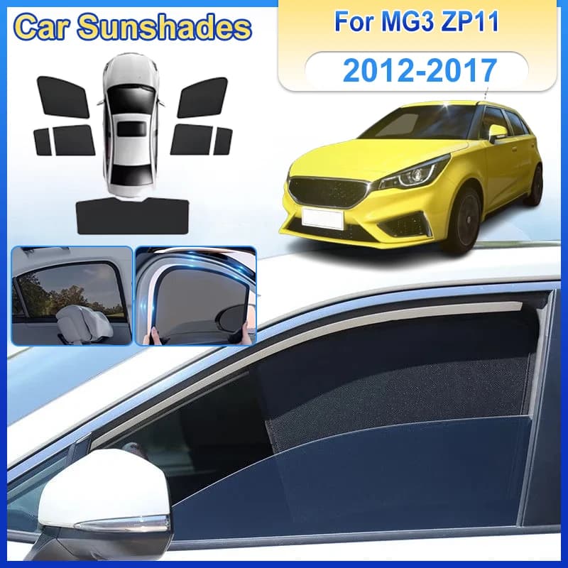 Car Mesh Sunshads For MG3 Car Accessories 2012-2017 MG 3 Anti-UV Sunscreen Window Sun shades Protection Visors Auto Accessories