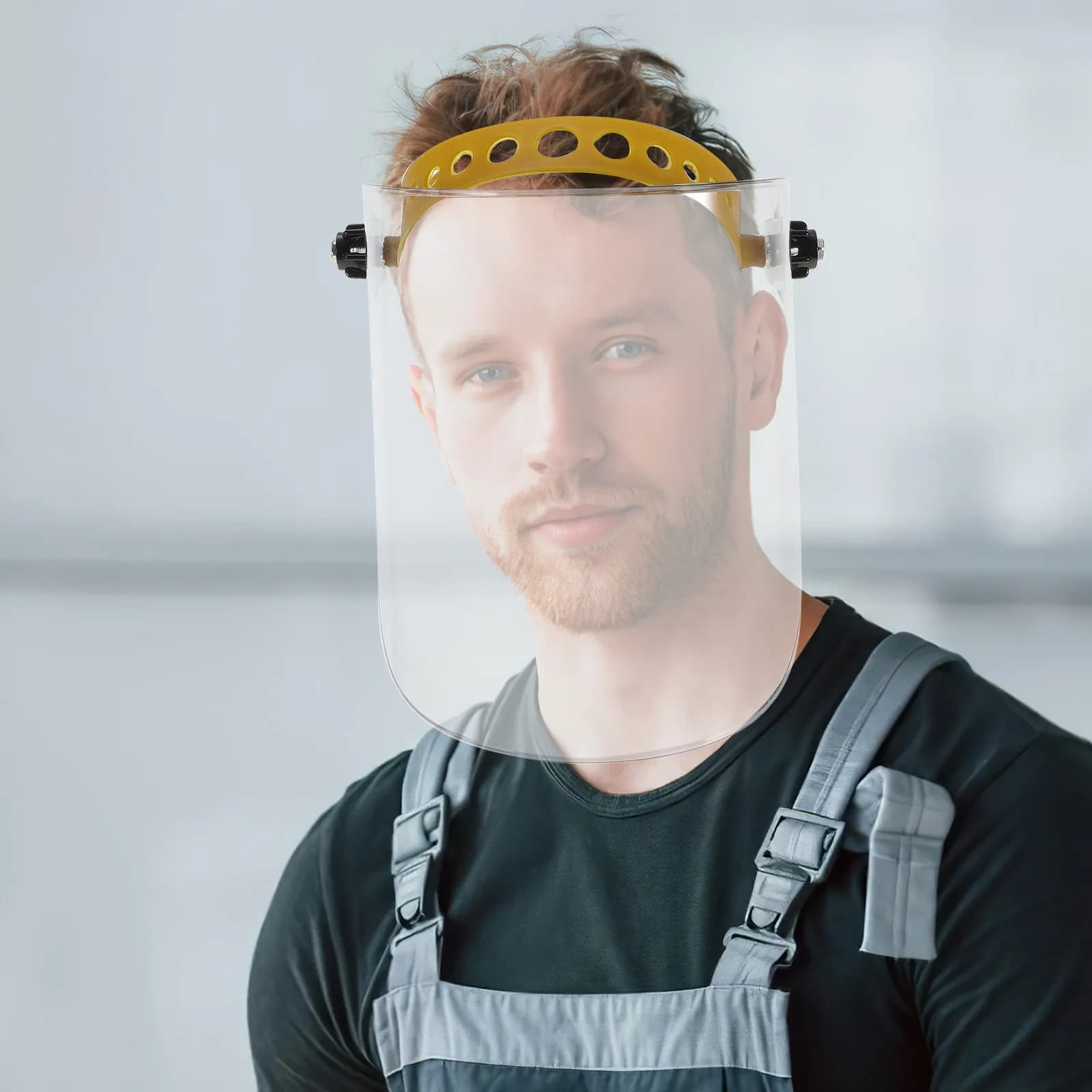 Maschera Protettiva Trasparente, Schermo Facciale Portatile e Leggero per Uso Esterno, Anti-Sputo per Camminare e Andare in Bicicletta