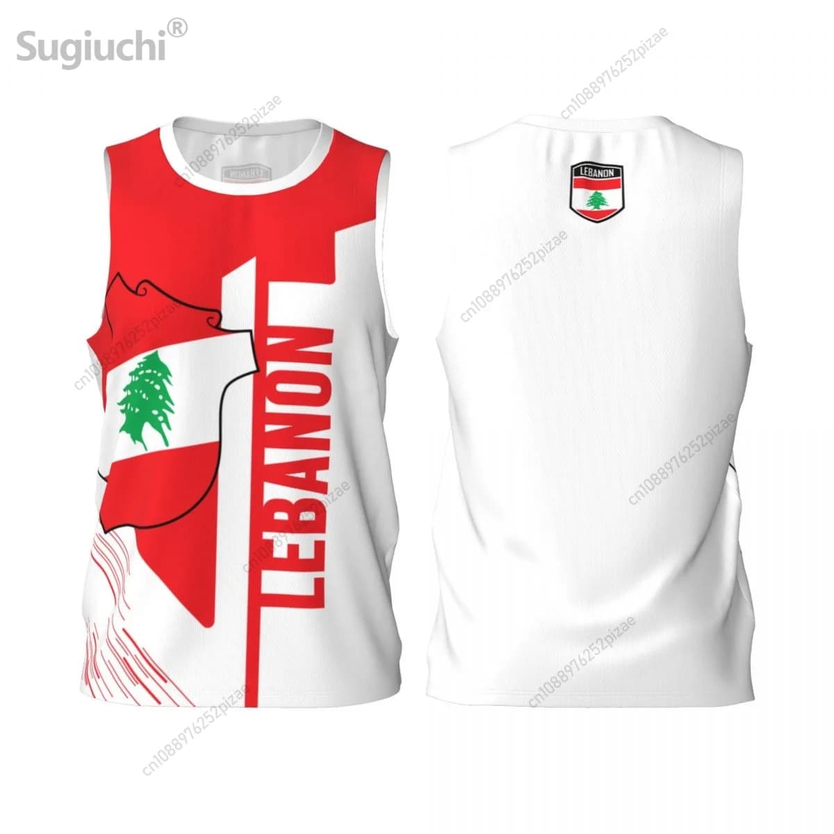 Nome personalizzato numero libano 3D Flag magliette sportive abbigliamento uomo traspirante per basket Running Fitness T shirt