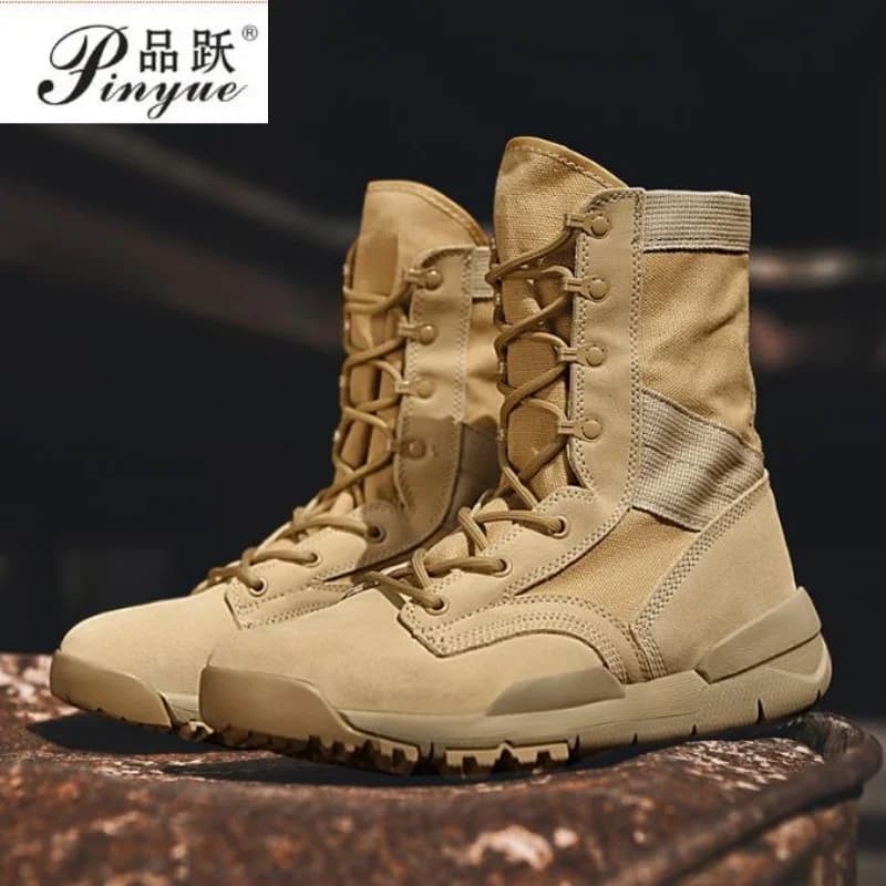 Men women High Top Hiking Boots Non-Slip Outdoor Trekking Boots Ankle Protctor Camping Climbing Biking Work Shoes 35-44