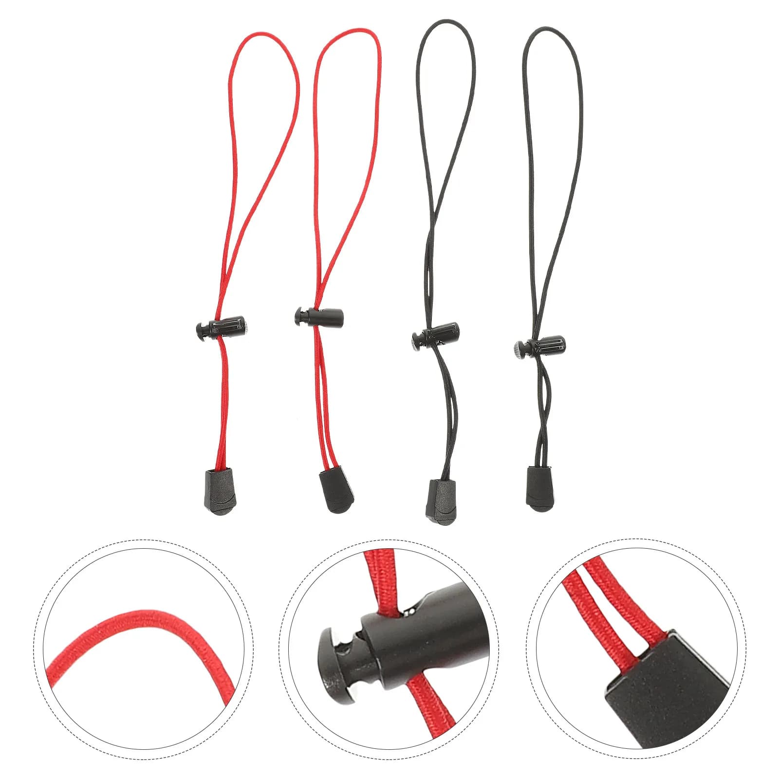 4Pcs Travel Fixing Straps Outdoor Adjustable Elastic Backpack Storage Bundling Tie Down Straps Trekking Pole Fastening
