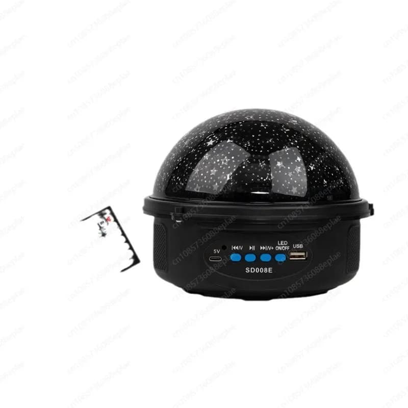 Altoparlante Bluetooth 3 in 1 con proiettore stellare e luce a sfera magica, sistema audio per feste con telecomando RGB per decorazioni natalizie per la casa
