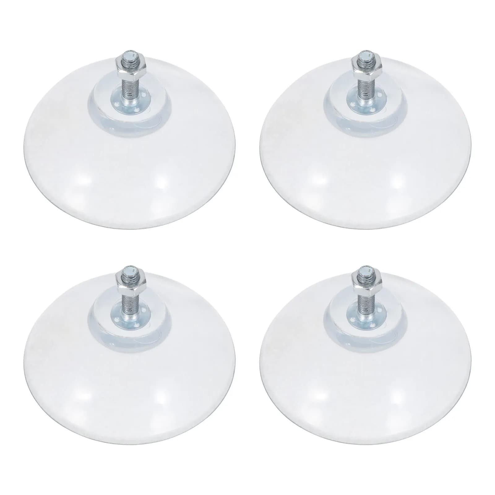 4 Pieces Non-slip PVC suction cups with M6 thread for industrial cutters, for a stable kitchen