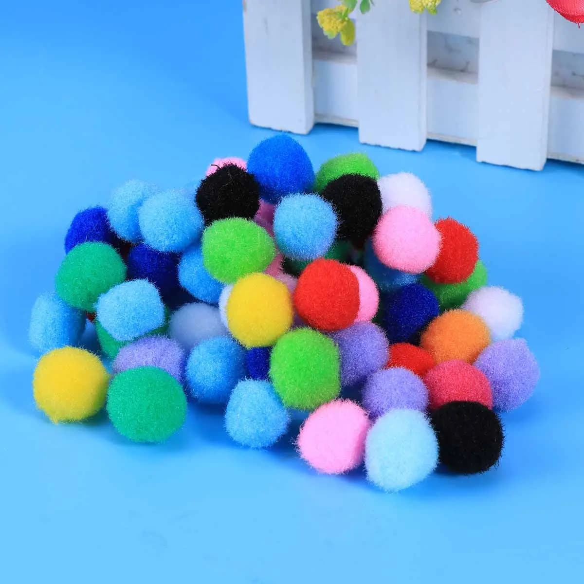 60 Pezzi Palline in Polipropilene da 1,5 cm da Cucire su Applicazioni per Zaini, Marsupi, Borse, Accessori Fai-da-Te, Palline Colorate