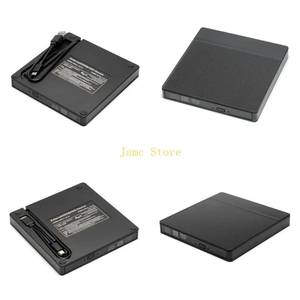 Custodia per unità ottica portatile LX0B da 12,7 mm/9,5 mm Custodia per DVD-/CD-ROM esterna USB Type-C per laptop