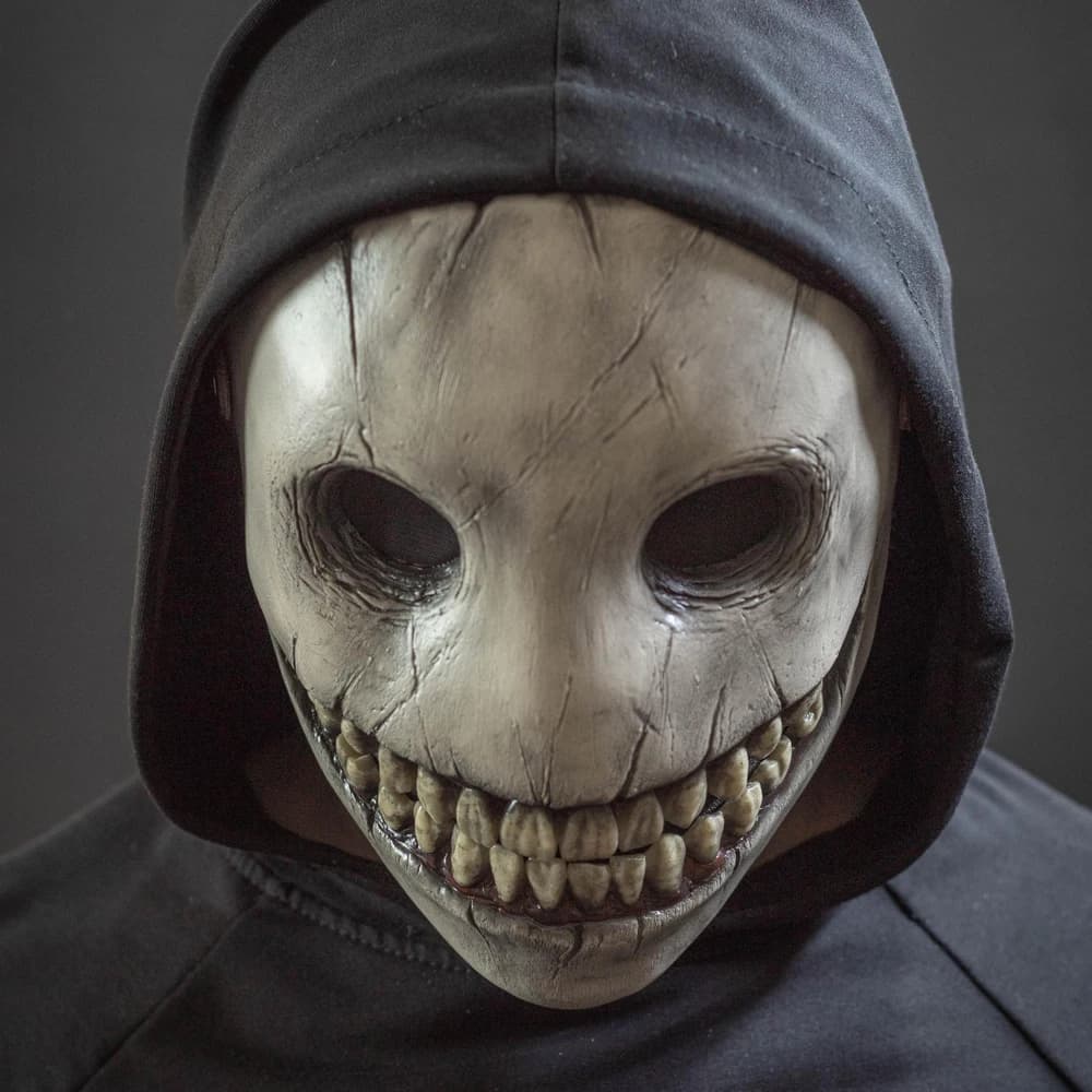 Horror Demone Smile Face Skull Mask Cosplay Devil Killer Masks in latex Halloween Carnival Dress up Party Costume Punches