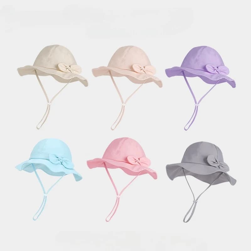 Sun Hat for Child, Foldable, Summer, Beach, with Solar Protection, Tesa Larga, Secchiello Hat, Children's Hat, for Swimming and Beach