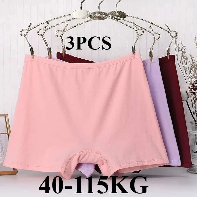 3 piece modesty women's shorts set, high waist breathable panties, strong underwear without VPL for clothes/skirts