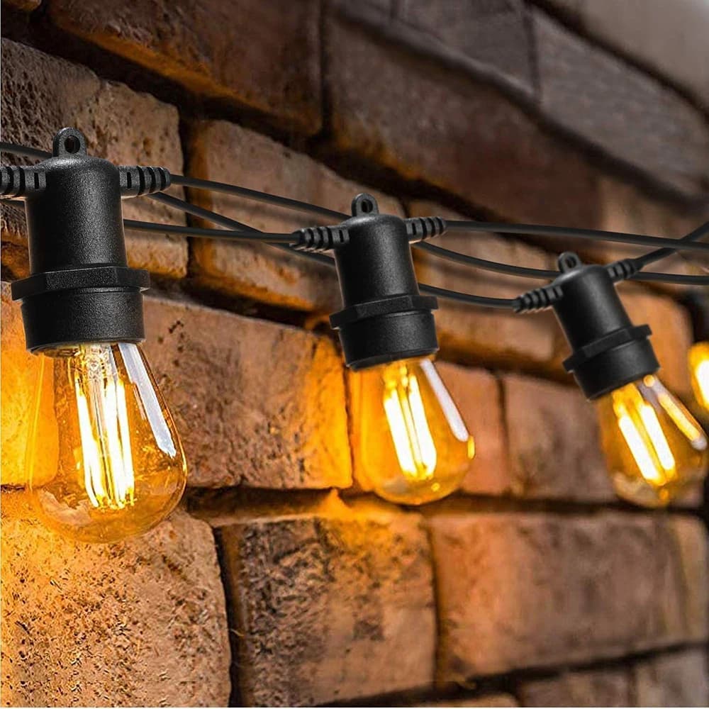 Impermeabile 5M 10M Lampadine a LED Luci a corda per interni ed esterni Grado commerciale E27 Illuminazione a corda per le vacanze nel cortile del giardino di strada