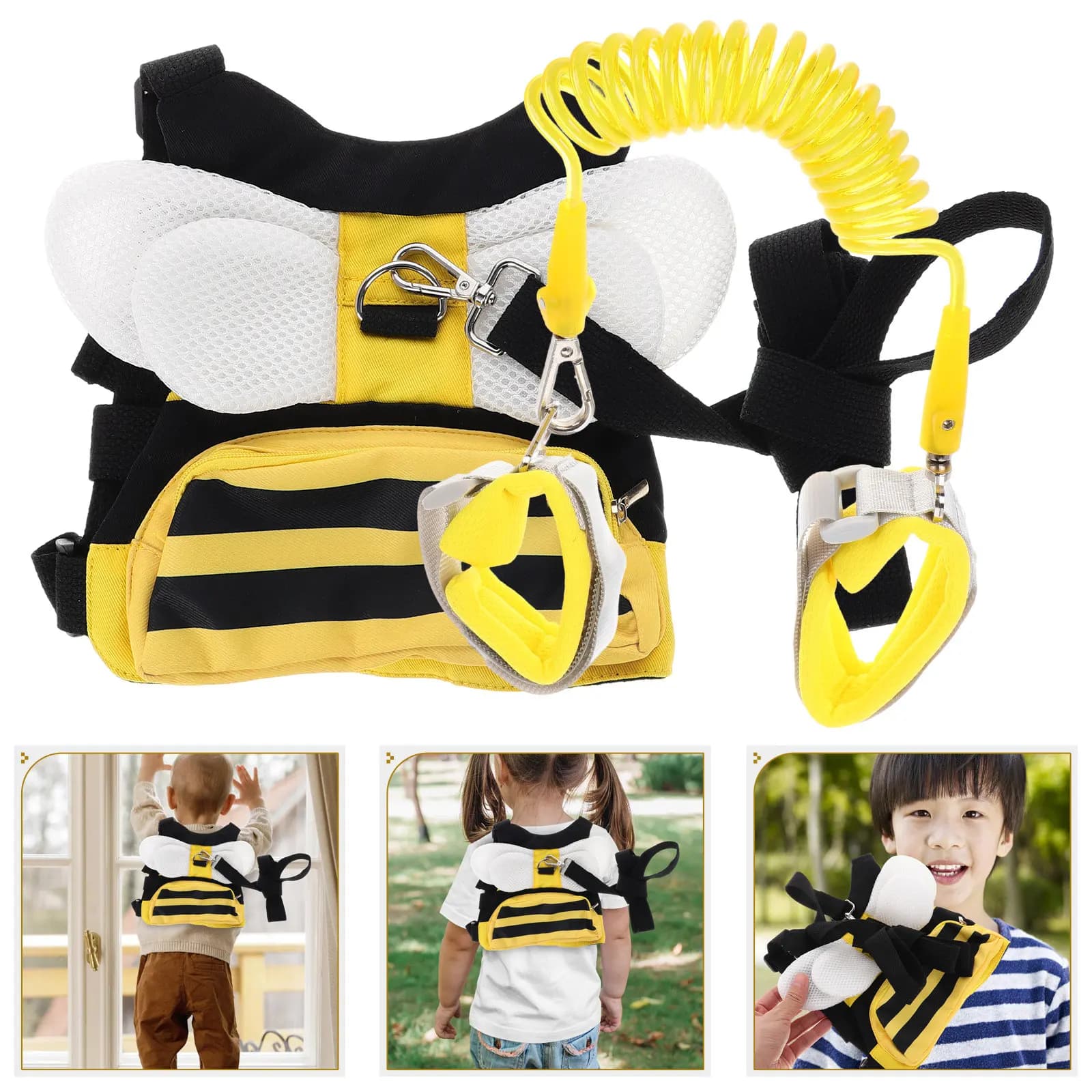 Toddler Leash Backpack Safety Harness Adjustable Leash Anti- Harness Cute Practical Design Kids Harnesses