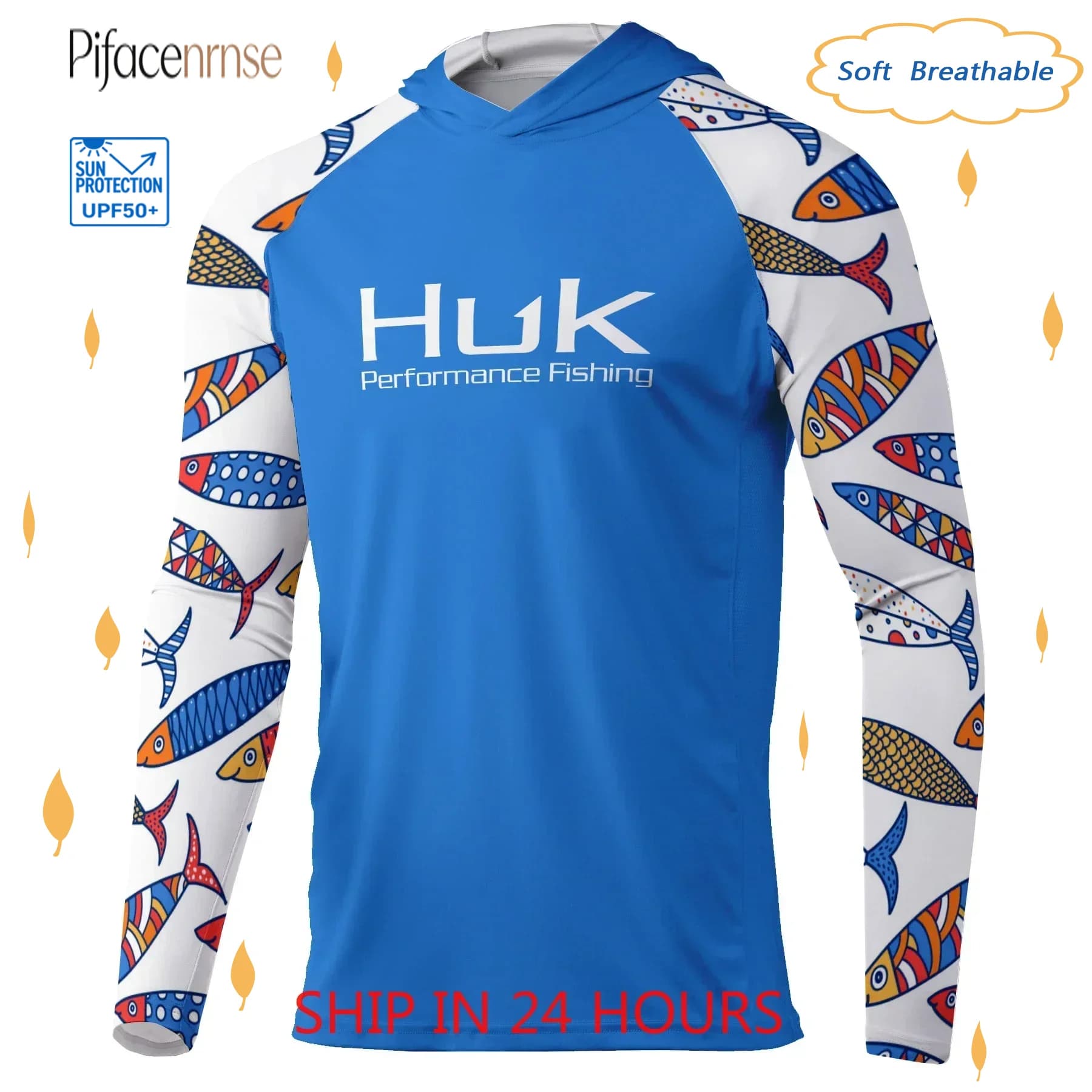 HUK Fishing Hoodie Shirts Men Long Sleeve Quick Dry Sweatshirt Summer Breathable Protection UV Fishing Clothing Camisa De Pesca