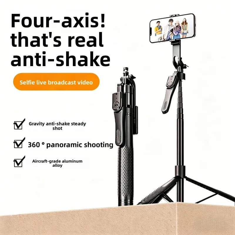 Nuovo K29 Bluetooth Selfie Stick Stabilizzatore Portatile Treppiede Universale Supporto da Terra Monopiede per Trasmissioni Live per Tutti i Telefoni Cellulari