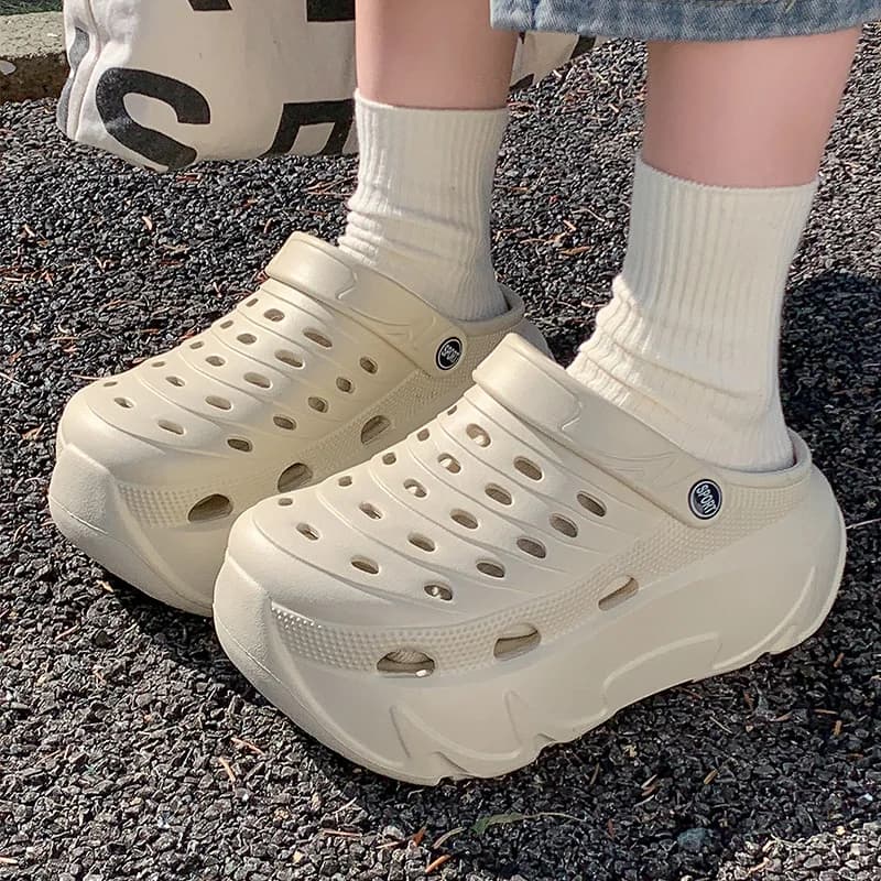 Women's Fancy Sandals Summer 2026 with High Saw and Thick Sole, EVA Lights, Garden Clog Style