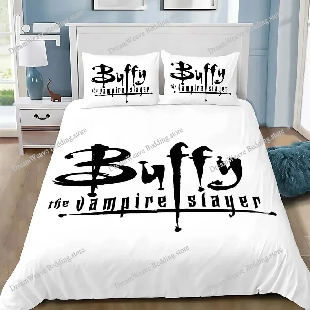 Set di biancheria da letto con copripiumino e federa Buffy The Vampire Slayer, decorazione per camera da letto per adulti, ragazzi e ragazze, regalo per bambini, singolo, doppio, grande 7