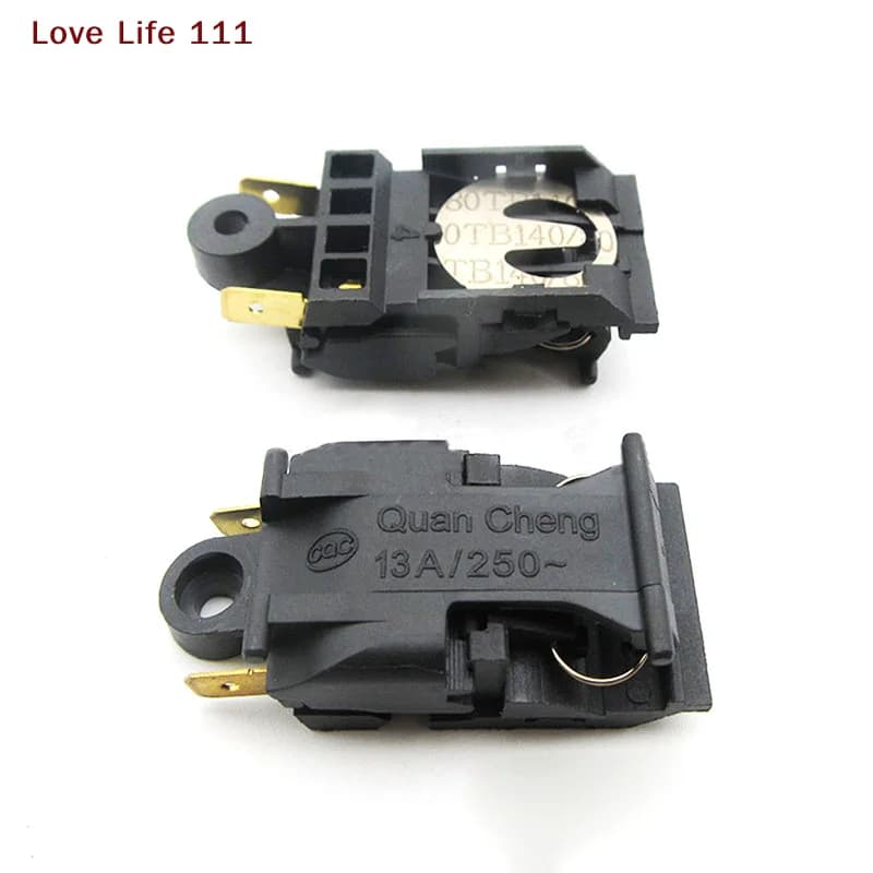 New Set of 2 Black Thermostatic Switches 13A/16A 250V for Electric kettle, Kitchen Accessories