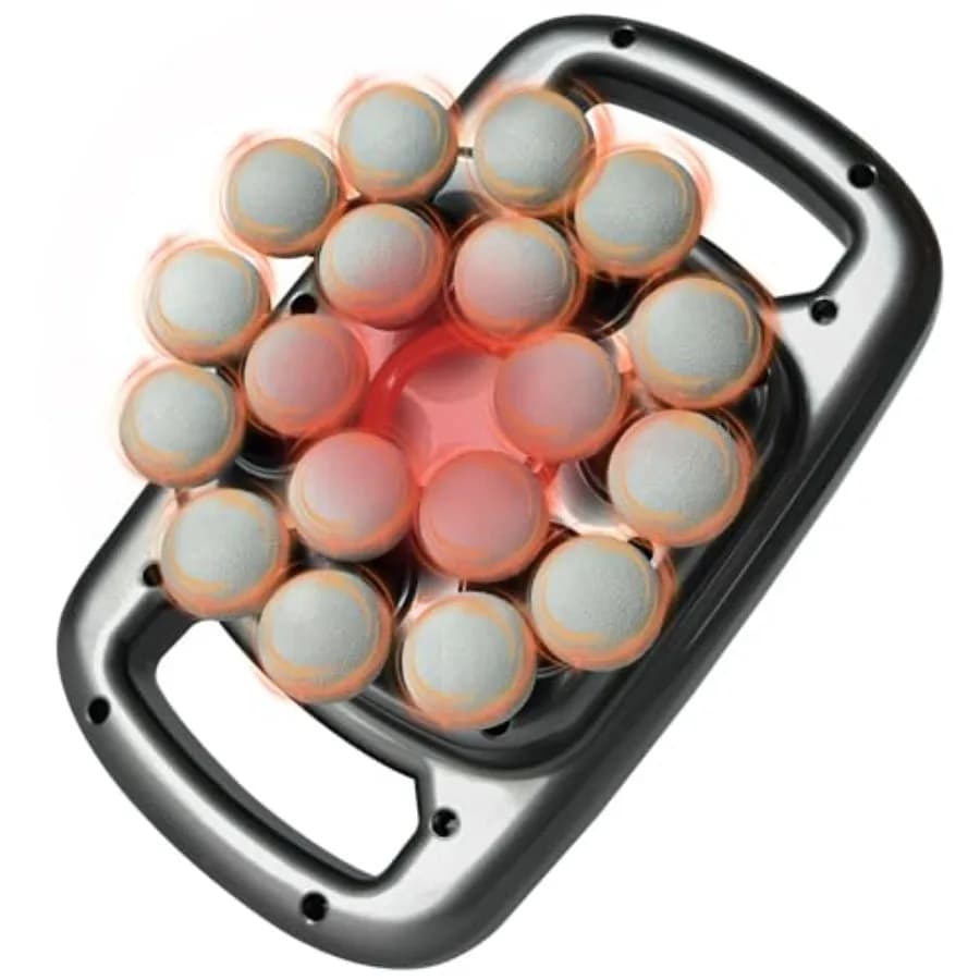 Set 18-head Massage Gun, Portable Massage for Textiles Deep with 9 Modes and 9 Intensity, Red Light for Legs, Life, Collo and Back