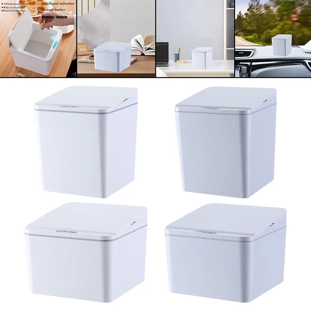 Pattumiera con sensore per auto, cucina e ufficio, bagno