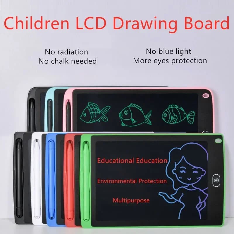 Tavolo da disegno LCD da 6.5 pollici bambini matematica disegno pratica scrittura a mano tavolo da disegno elettronico Tablet giocattolo giocattoli per bambini