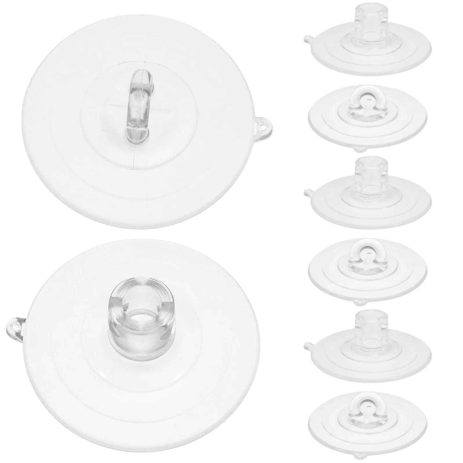 Kit di Ricambio 8 Pezzi Ventose Trasparenti Adesive Forti per Amaca da Finestra per Gatti, Ganci per Strutture di Sostegno per Gatti su Vetro