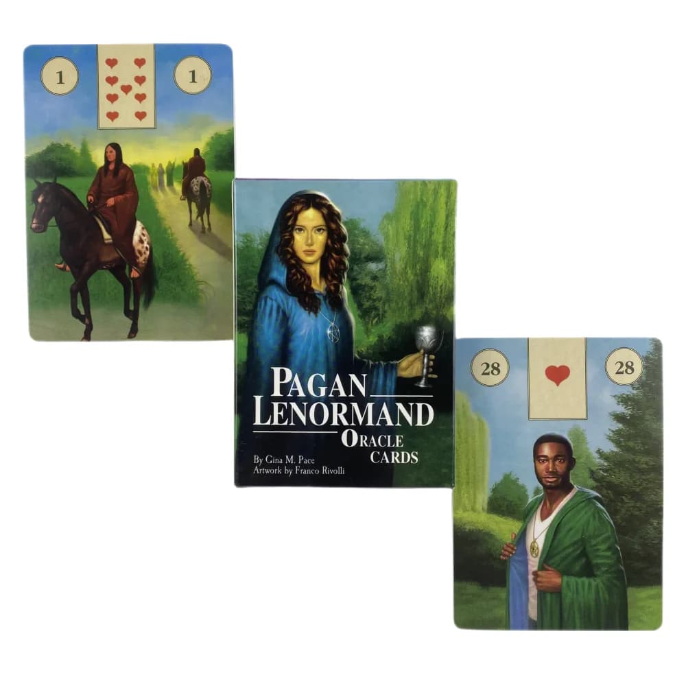 Carte Oracle Pagan Lenormand Versione inglese Misterioso mazzo di tarocchi Divinazione Destino Party Entertainment