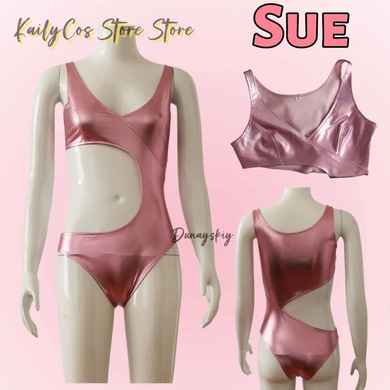 Bikini Fitness Suit Sue Swimwear Cospaly Costume Substance Coating Women's Body Halloween Carnival Party Dress Up Coating