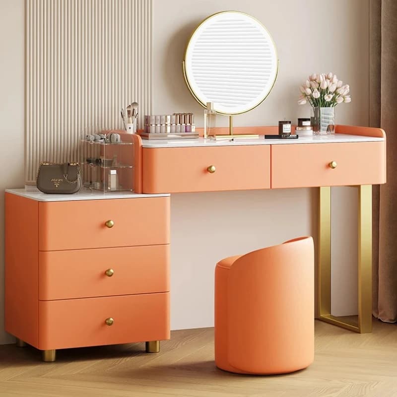 Tavolo da toeletta moderno nordico da donna, cassetti portaoggetti, organizer, trucco di lusso, specchio da scrivania, ragazze, Schmink Tisch, mobili per la casa