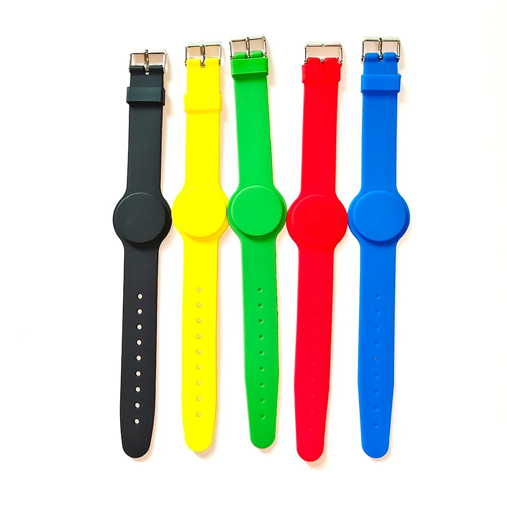 10 pz/lotto 13.56Mhz Braccialetto In Silicone Regolabile Braccialetto NFC 215 Smart Scheda di Prossimità Impermeabile per Tutti I Telefoni NFC