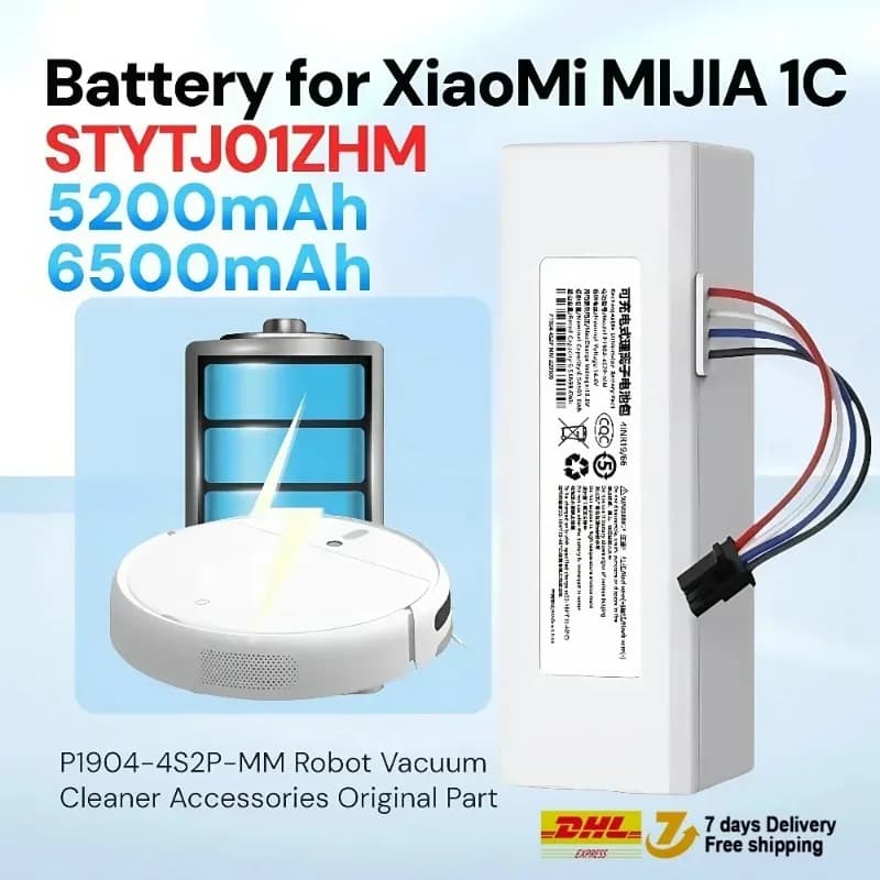 Original Robot 1C P1904-4S1P-MM Battery for Vacuum Cleaner and Robot Washing Machines Xiaomi Mijia Mi Spare Battery G1