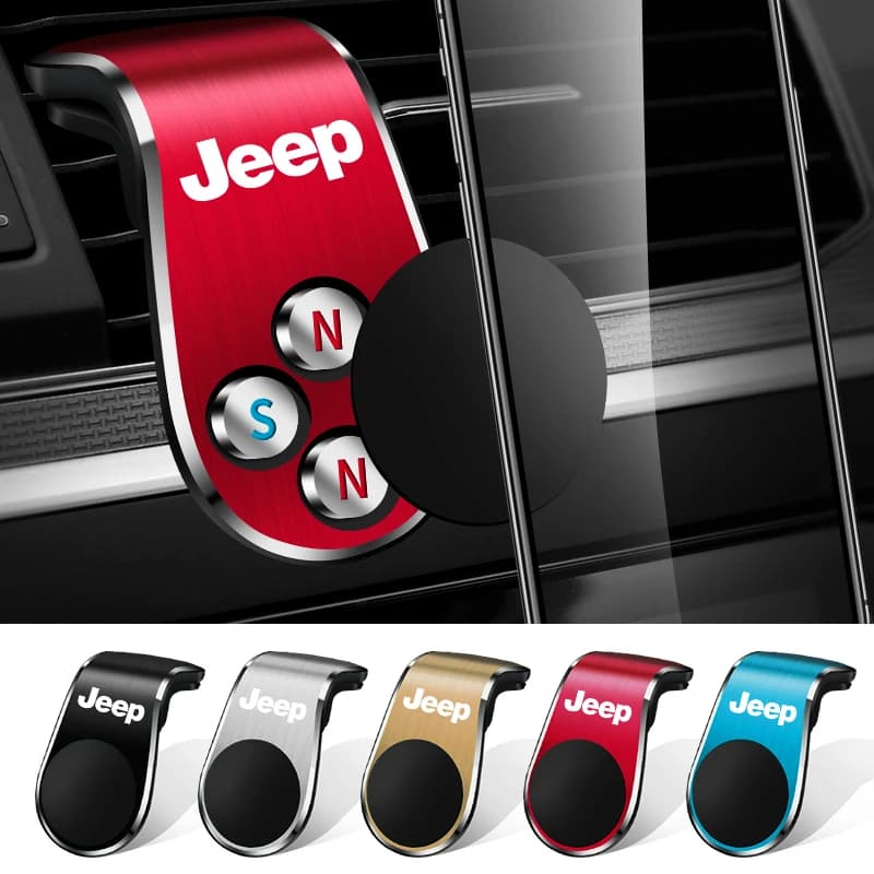 1 pcs dedicated GPS phone magnetic support for L-shaped car for JEEP Wrangler Grand Cherokee Compass Renegade JK JL TJ Patriot
