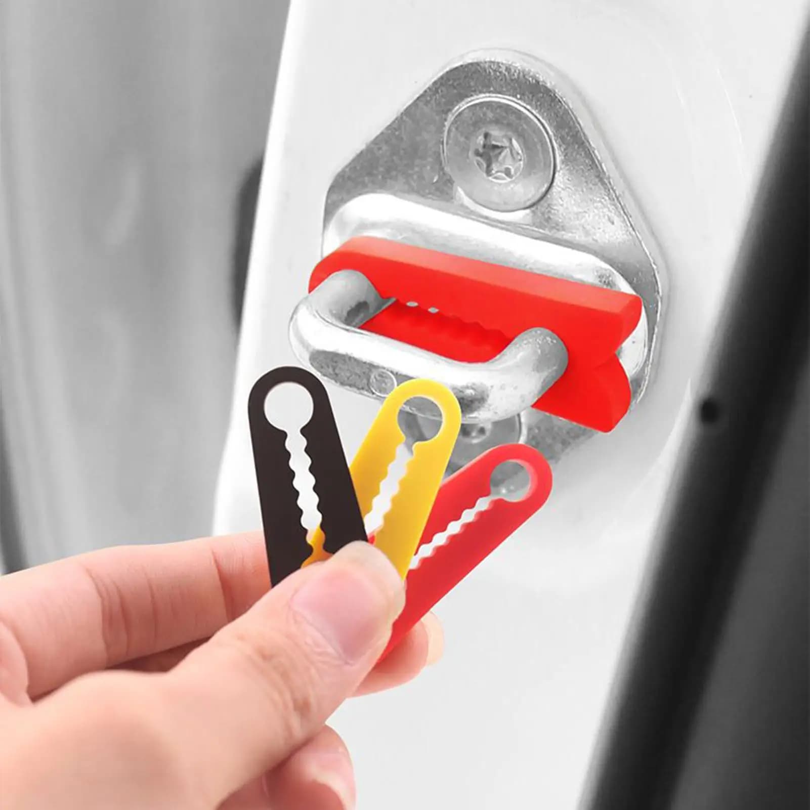 Cuscinetti Ammortizzanti per Portiere Auto (4 Pezzi) - Tamponi Silenziosi Antishock per Veicoli, Ammortizzatori per Porte, Fermaporte per Apertura e Chiusura Fluida Auto e Camper