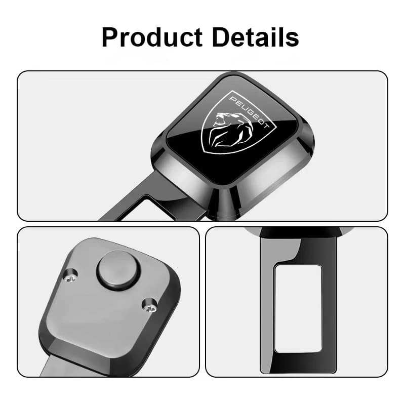 Car Seat Belt Extender Protection Extend Plug Accessories For Peugeot 2008 207 107 508 607 106 406 407 307 206 301 208 3008 308