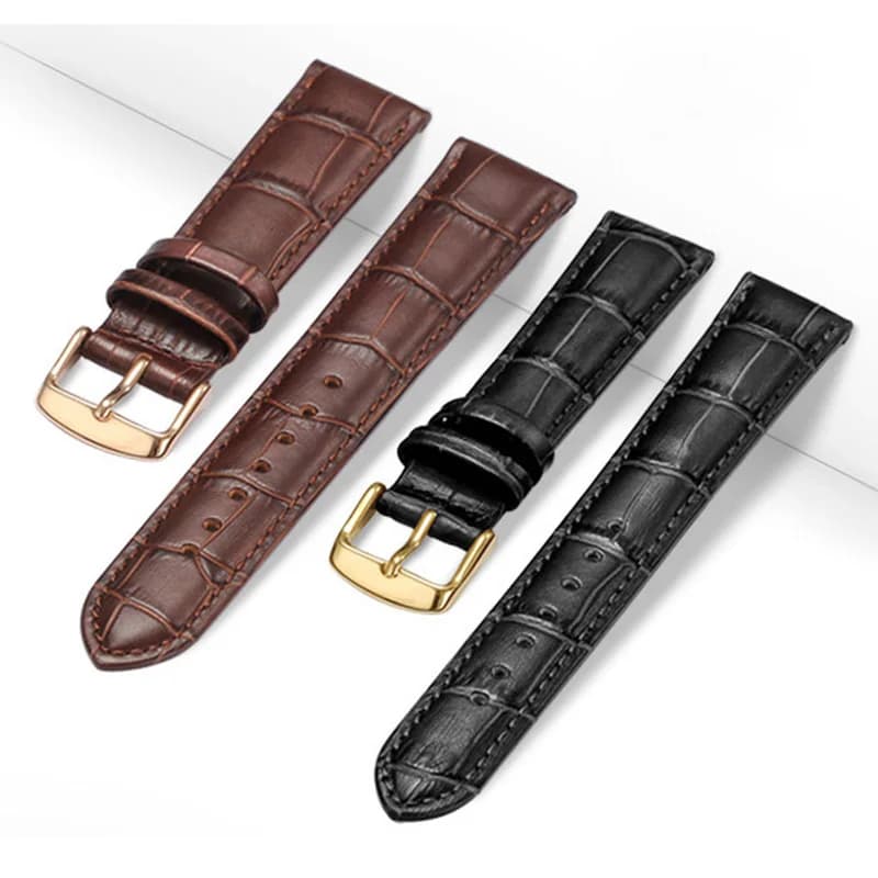 Men's and Women's Universal Replacement Leather Strap 12mm 14mm 16mm 18mm 19mm 20mm 21mm 22mm