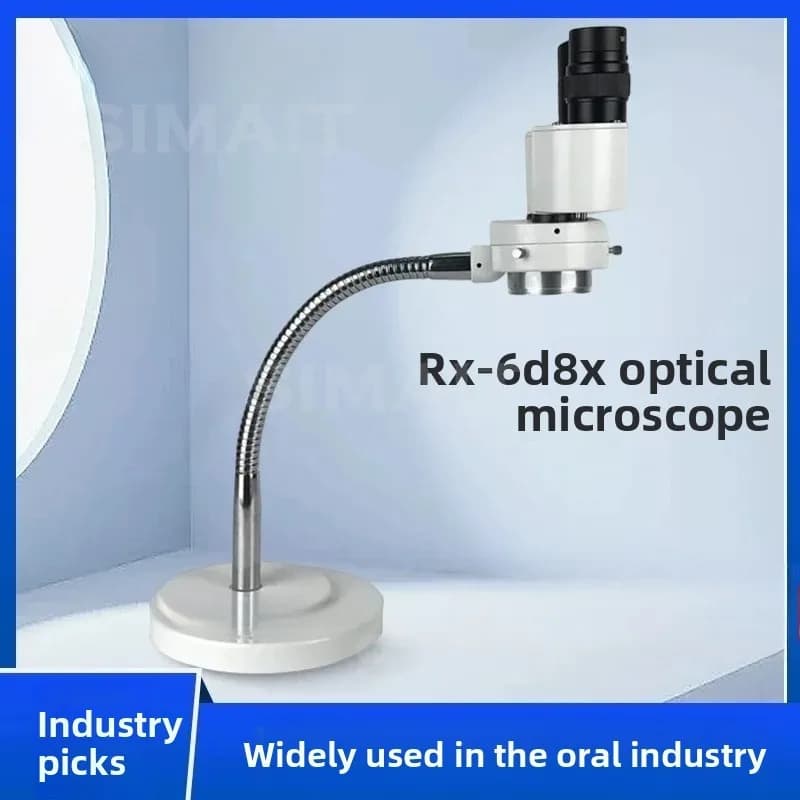 Microscopio stereo binoculare RX-6D 8x per ispezione e gioielleria