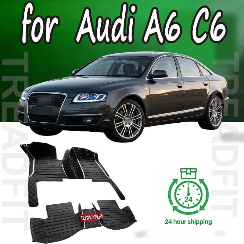 LUSSO car mats for Audi A6 C6 4F 2004 ~ 2011 Luxury leather car mats