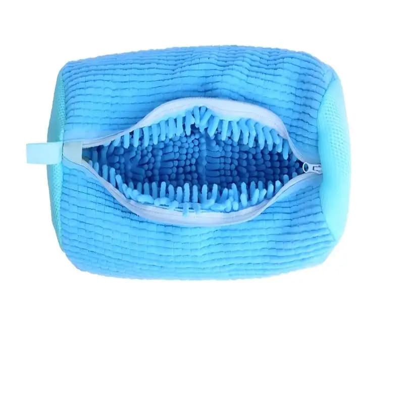 Shoes Washing Bag, Fluffy Polyester Laundry Bag, Padded Shoe Protector for Washing Machine and Drying Organizer